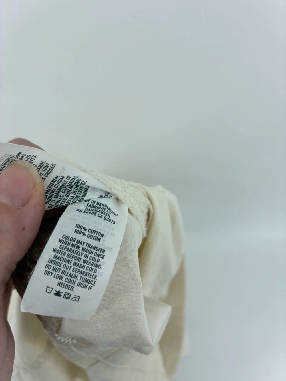 aerie Cream Wide-Leg Cargo Pants with Drawstring Waist - Picture 13 of 16